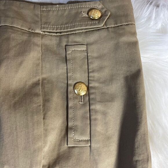Talbots NWT Khaki Tan High Waist Crop Pants Sz 8 - Picture 10 of 10